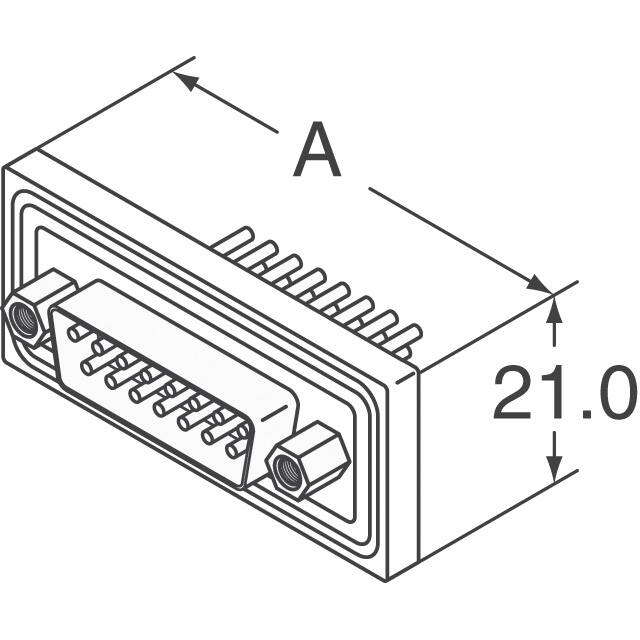 A-DS 15 PP-WP Assmann WSW Components  D-Sub Connector Assemblies
